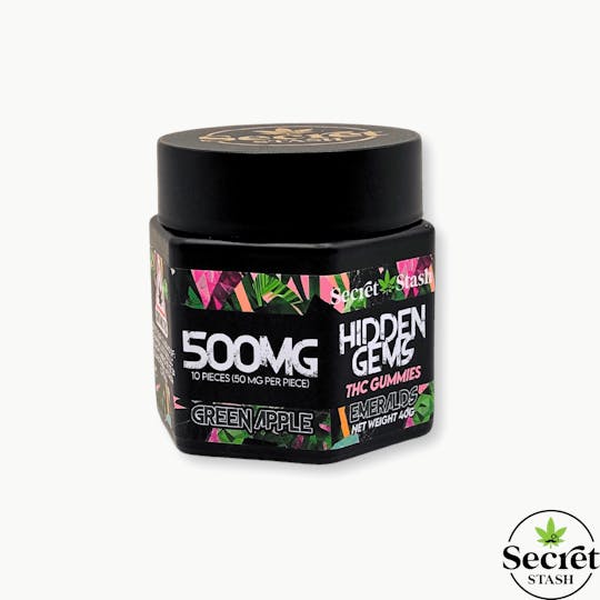 Secret Stash - Hidden Gems | THC | Green Apple | 500mg - 1