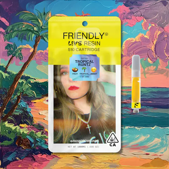 Friendly Brand - Friendly Brand | Tropical Runtz | Live Resin Cartridge | 1g - 1