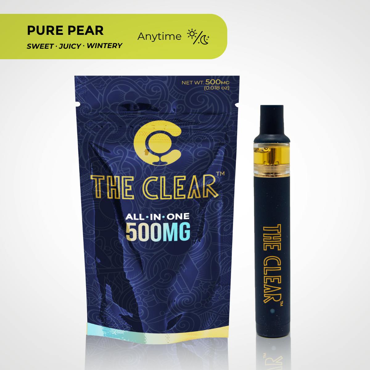 CLEAR Brands - The CLEAR Original All-in-One 500mg | Pure Pear - 1