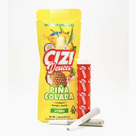 Cizi - Pina Colada | Deuces Infused Joints | 0.75g each | 2pk - 1