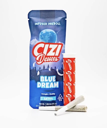 Cizi - Blue Dream | Deuces Infused Joints | 0.75g each | 2pk - 1