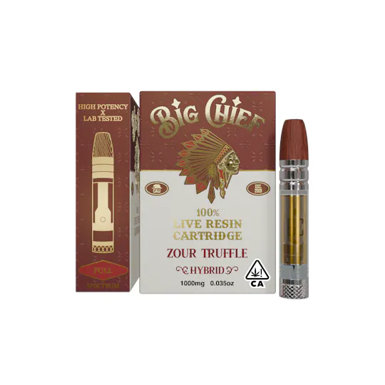 Big Chief | Zour Truffle | Live Resin Cartridge | 1g - Big Chief Big Chief | Zour Truffle | Live Resin Cartridge | 1g - Big Chief