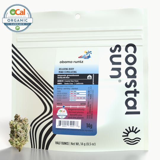 Coastal Sun - Obama Runtz Greenhouse Flower 14g - 1