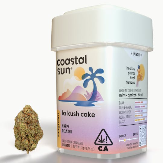 Coastal Sun - LA Kush Cake Sungrown Flower 7g - 1