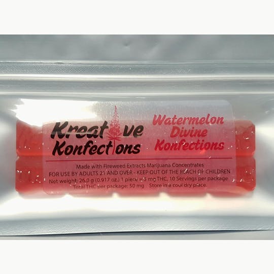 Kreative Konfections - Watermelon Divine Konfections | Sativa | 100mg | 10pk - 1