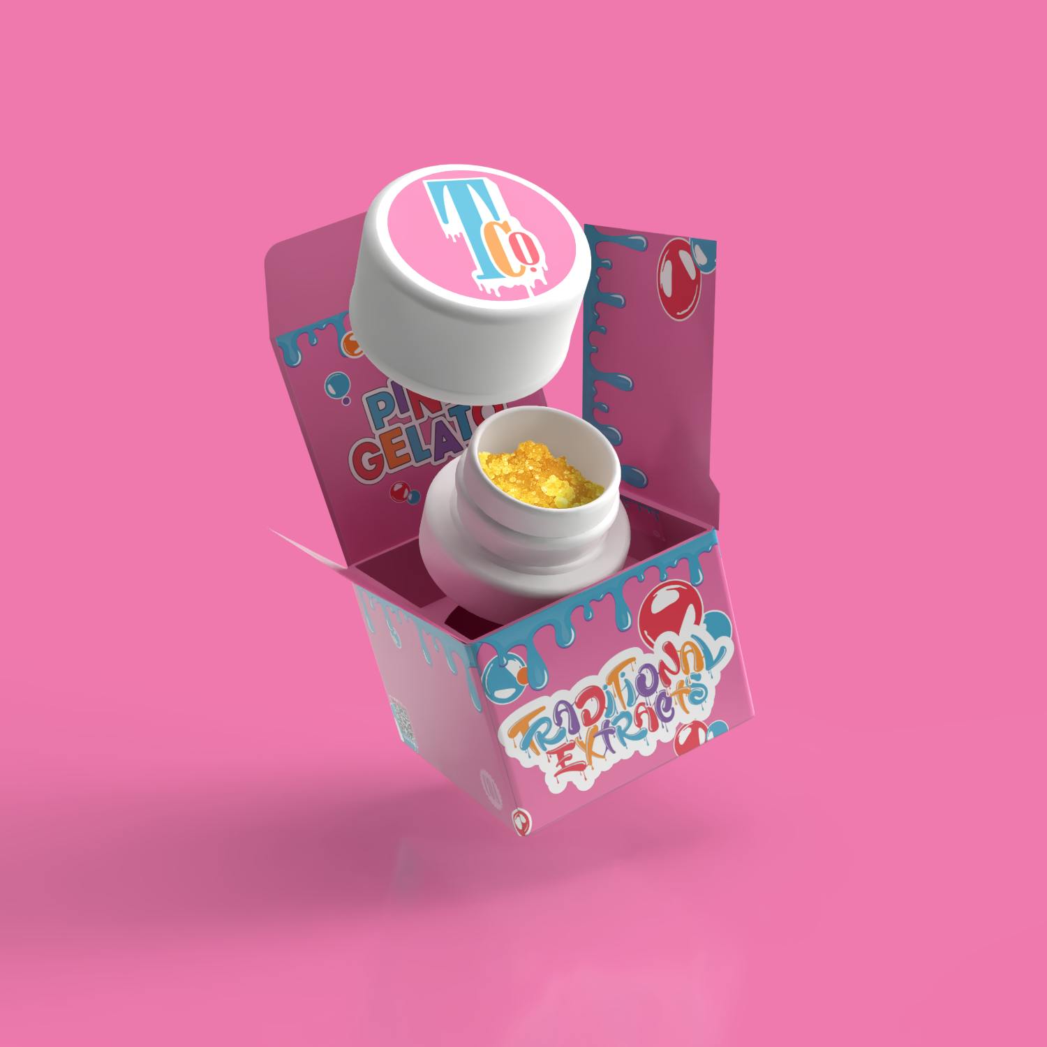 Traditional - Traditional - Pink Gelato Sauce & Sugar 1G - 1