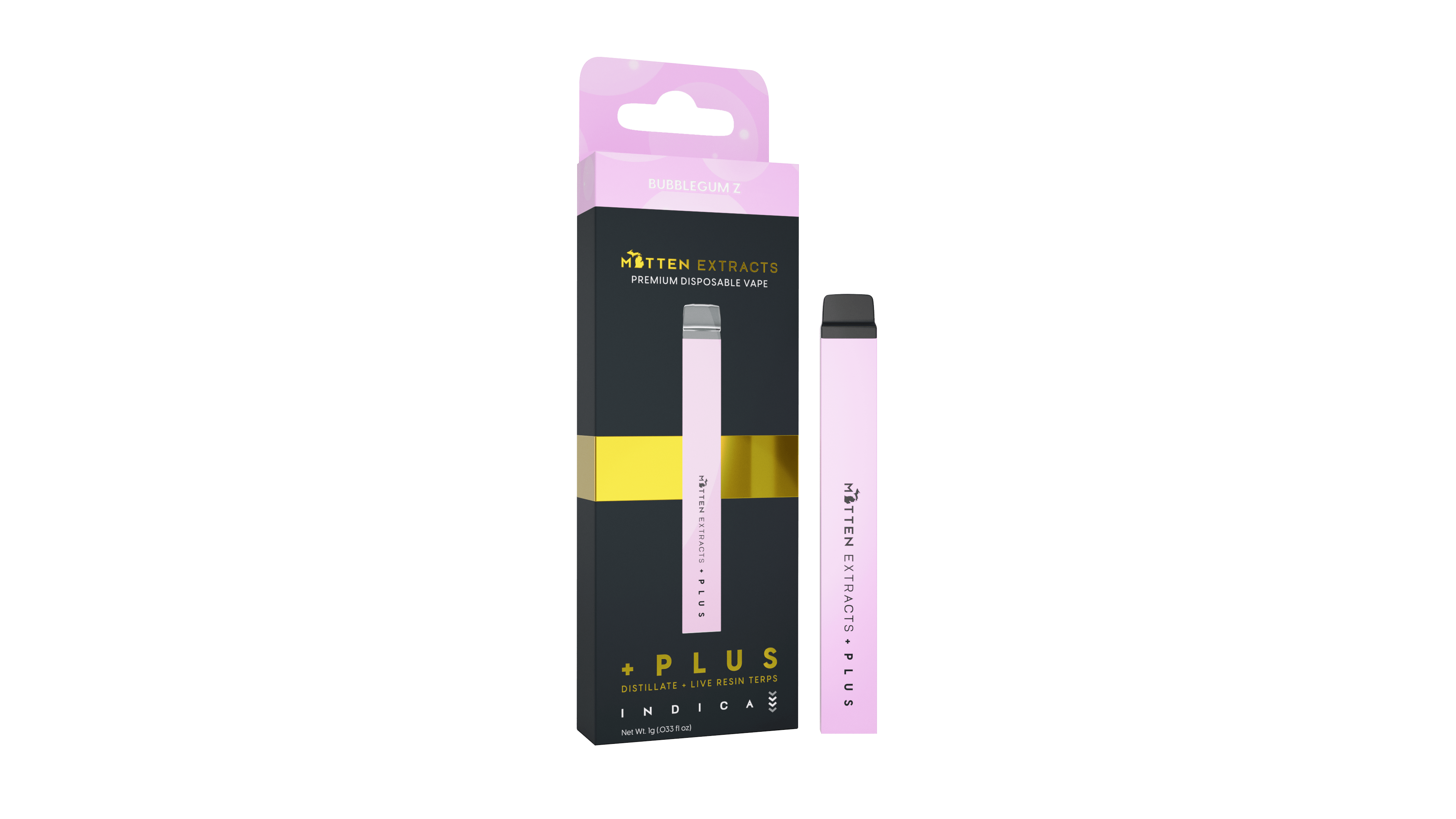 Mitten Extracts - Mitten Extracts | Bubblegum Z | Plus Disposable | 1g - 1