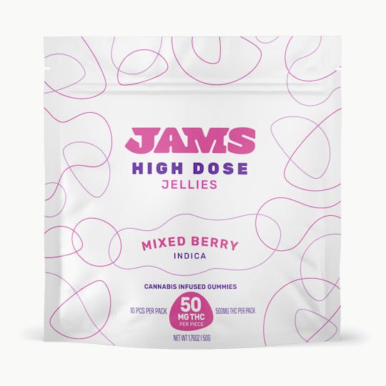 JAMS - High Dose Mixed Berry Jellies 500mg | 10pk - 1