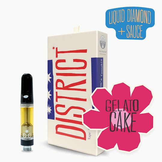 District Cannabis - Gelato Cake Liquid Diamonds and Sauce Vape Cartridge - 1