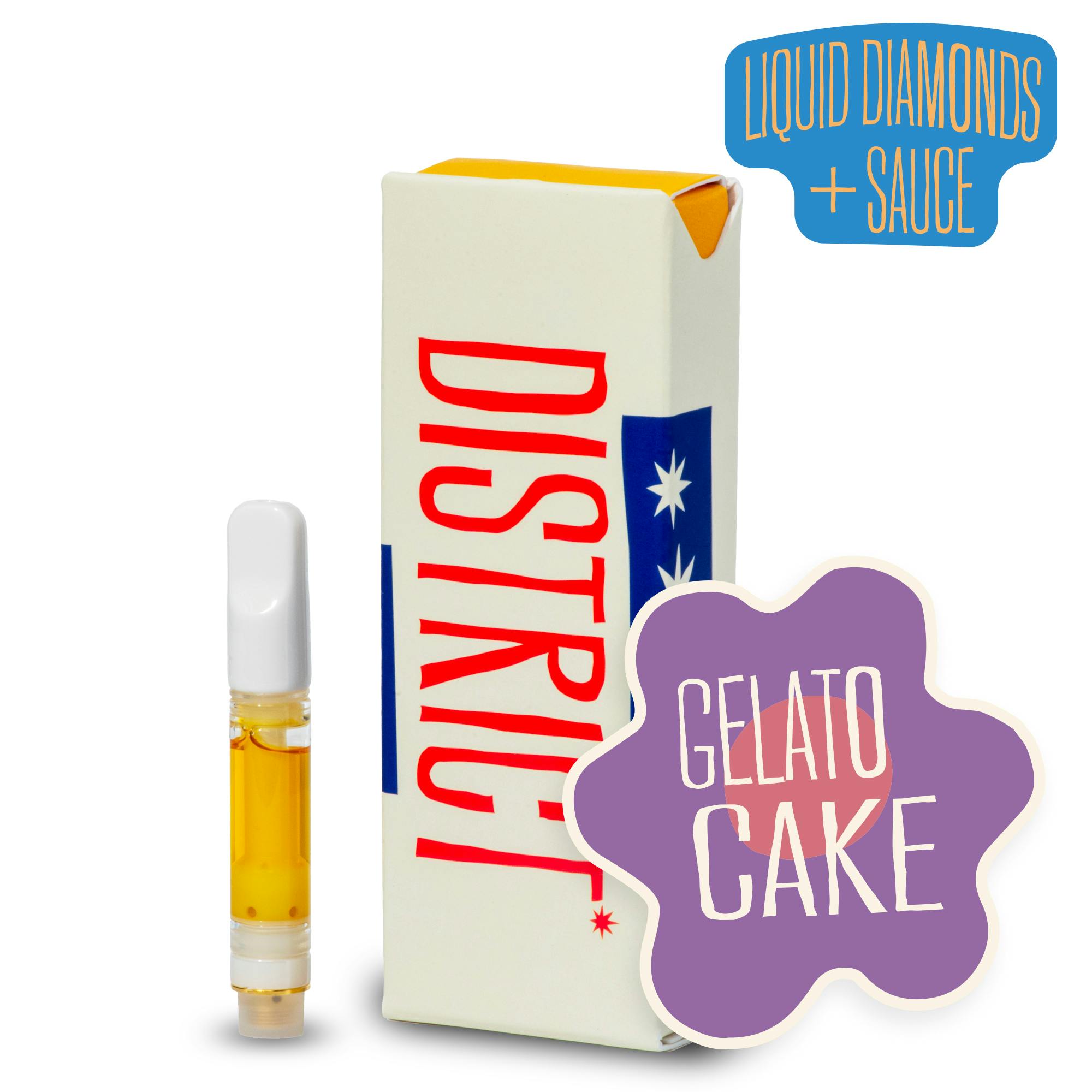 District Cannabis - Gelato Cake Liquid Diamonds and Sauce Vape Cartridge - 1