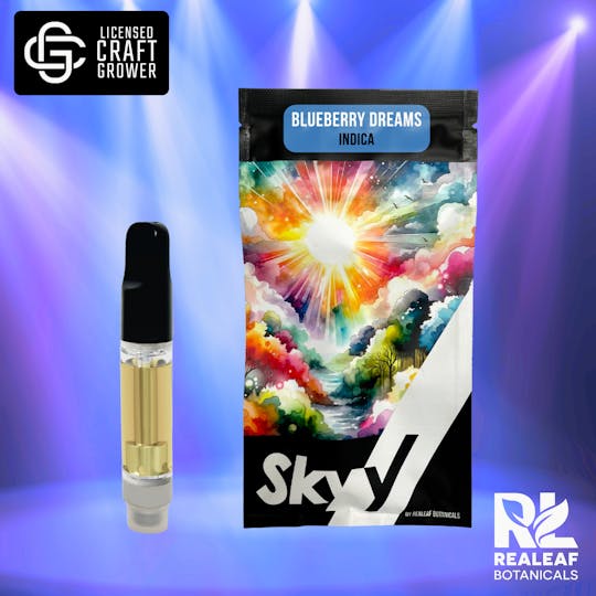 Realeaf Botanicals - Blueberry Dreams Vape Cartridge 2.0g - 1