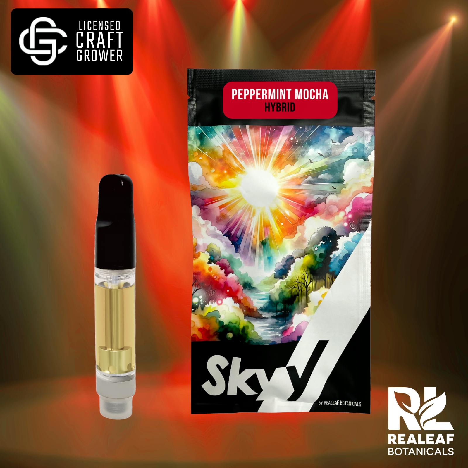 Realeaf Botanicals - Peppermint Mocha Vape Cartridge 1.0g - 1