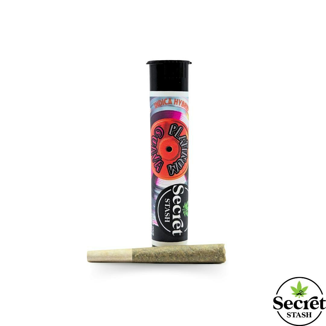 Secret Stash - Secret Stash | Full Bud Pre Roll | Platinum Guava | .5g - 1