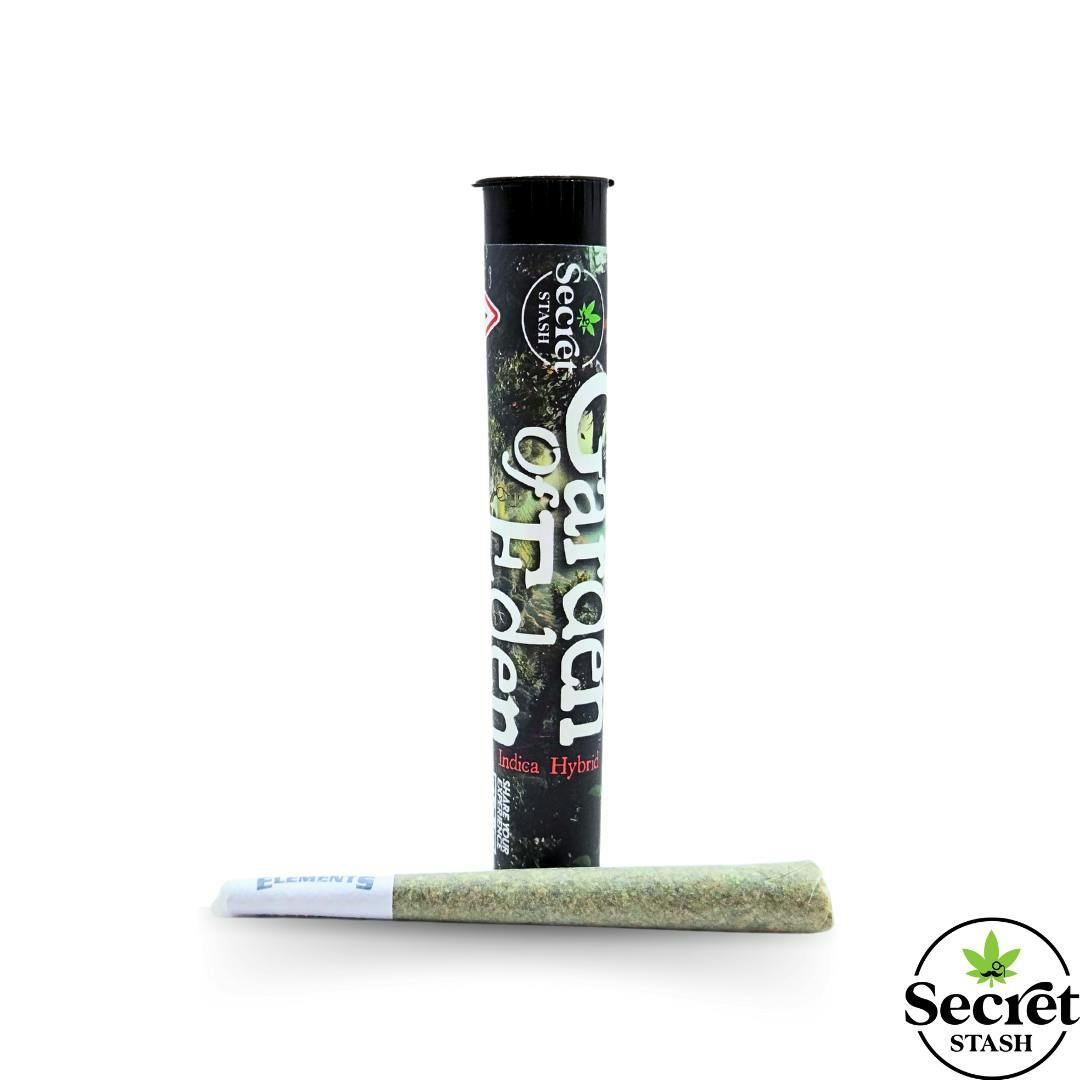 Secret Stash - Secret Stash | Full Bud Pre Roll | Garden of Eden | 1.2g - 1