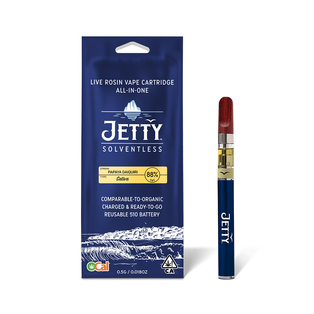 Jetty Extracts - Papaya Daiquiri | Live Rosin Disposable | 0.5g - 1