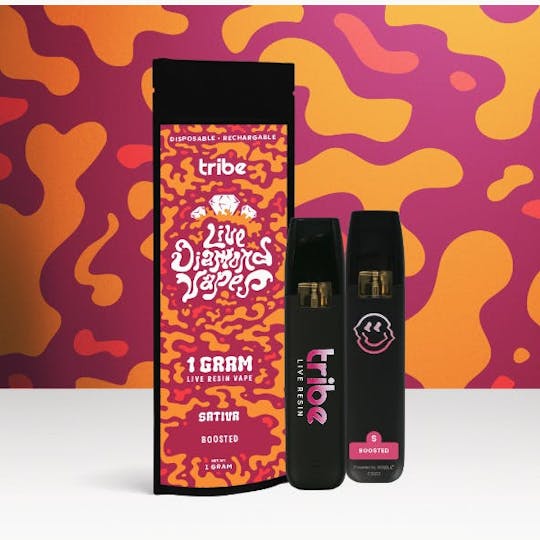 Tribe - Boosted - Sativa - Live Diamonds - Disposable Tank - 1g - 1