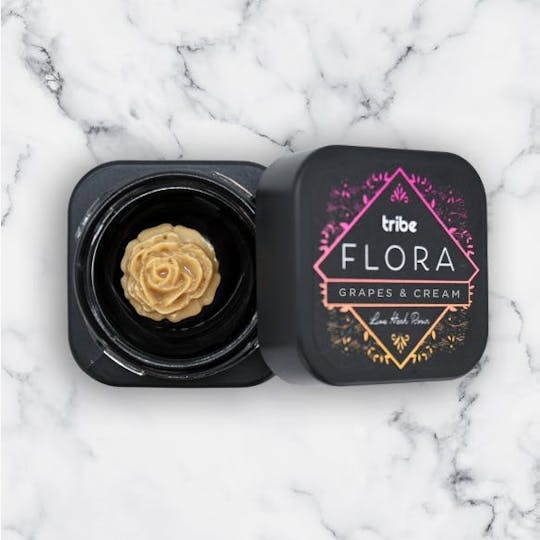 Tribe - Flora - Grapes and Cream - Live Hash Rosin - Rose - 1g - 1