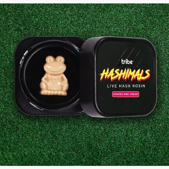 Tribe - Grapes and Cream - Hashimals - Live Hash Rosin - Frog - 1g - 1