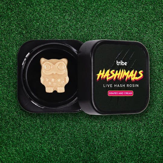 Tribe - Grapes and Cream - Hashimals - Live Hash Rosin - Owl - 1g - 1