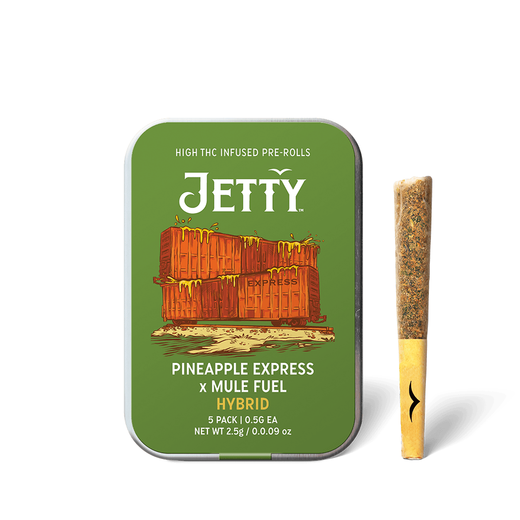 Jetty Extracts - NY Pineapple Express x Mule Fuel | Infused Minis | 0.5g each | 5pk - 1