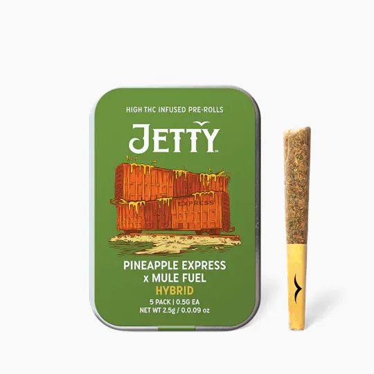 Jetty Extracts - NY Pineapple Express x Mule Fuel | Infused Minis | 0.5g each | 5pk - 1