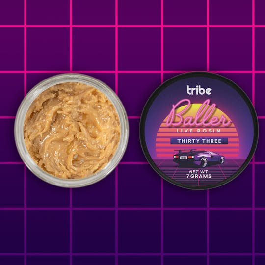Tribe - Thirty Three - Live Hash Rosin - Baller - 7g - 1
