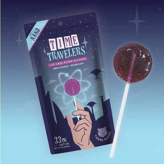 Tribe - Time Travelers - Hash Rosin Sucker - Tigers Blood - Sativa - 33mg - 1