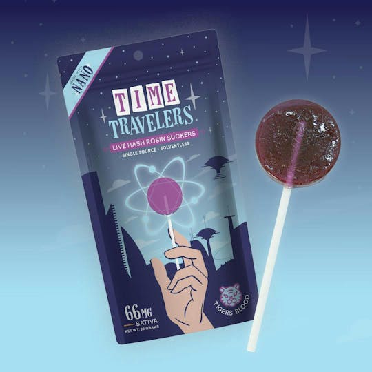 Tribe - Time Travelers - Hash Rosin Sucker - Tigers Blood - Sativa - 66mg - 1
