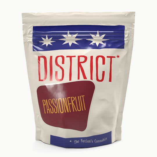 District Cannabis - Passionfruit Troche 2:1:1 | 10mg | 5mg THC : 2.5mg CBD : 2.5mg CBG - 1