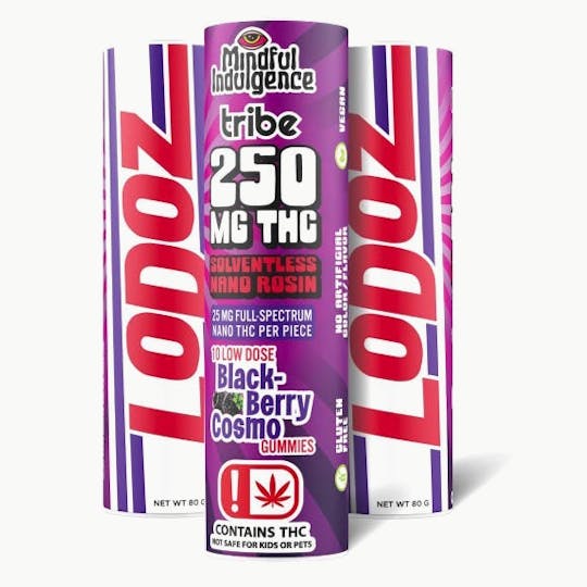 Tribe - Mindful Indulgence - LoDoz - Blackberry Cosmopolitan - 250mg - 1