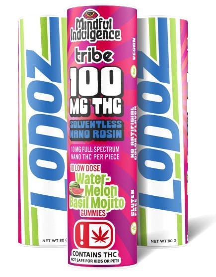 Tribe - Mindful Indulgence - LoDoz - Watermelon Basil Mojito - 100mg - 1