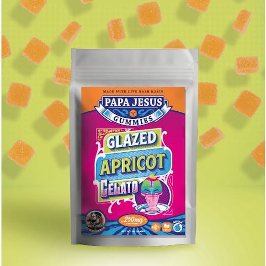 Tribe - Papa Jesus - Glazed Apricot Gelato - Live Rosin Gummies - 250mg - 1