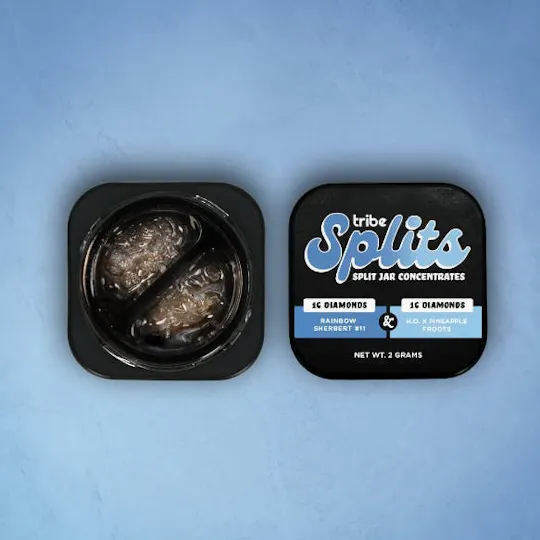 Tribe - Rainbow Sherbert + Pineapple Froots | Splits Live Diamonds & Terps | 2g - 1