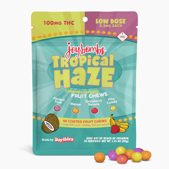 Joyibles - Joy Bombs Tropical Haze - 100mg THC (40pk / 2.5mg THC ea) - 1