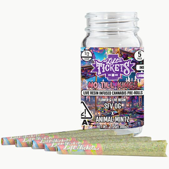 Lift Tickets - SFV OG x Animal Mintz - Infused Pre-Roll 5-Pack - 1