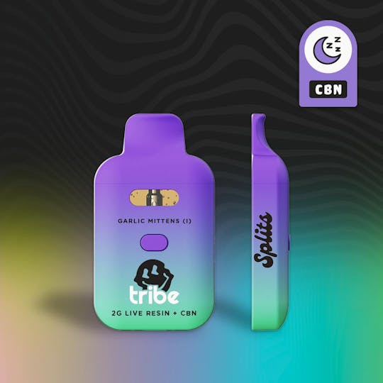 Tribe - Garlic Mittens - Indica - Diamonds & CBN - Disposable Tank - 2g - 1