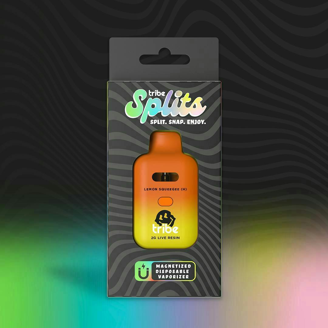 Tribe - Tribe | Lemon Squeegee | Splits Live Disposable | 2g - 1