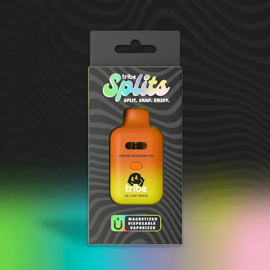 Tribe - Tribe | Lemon Squeegee | Splits Live Disposable | 2g - 1