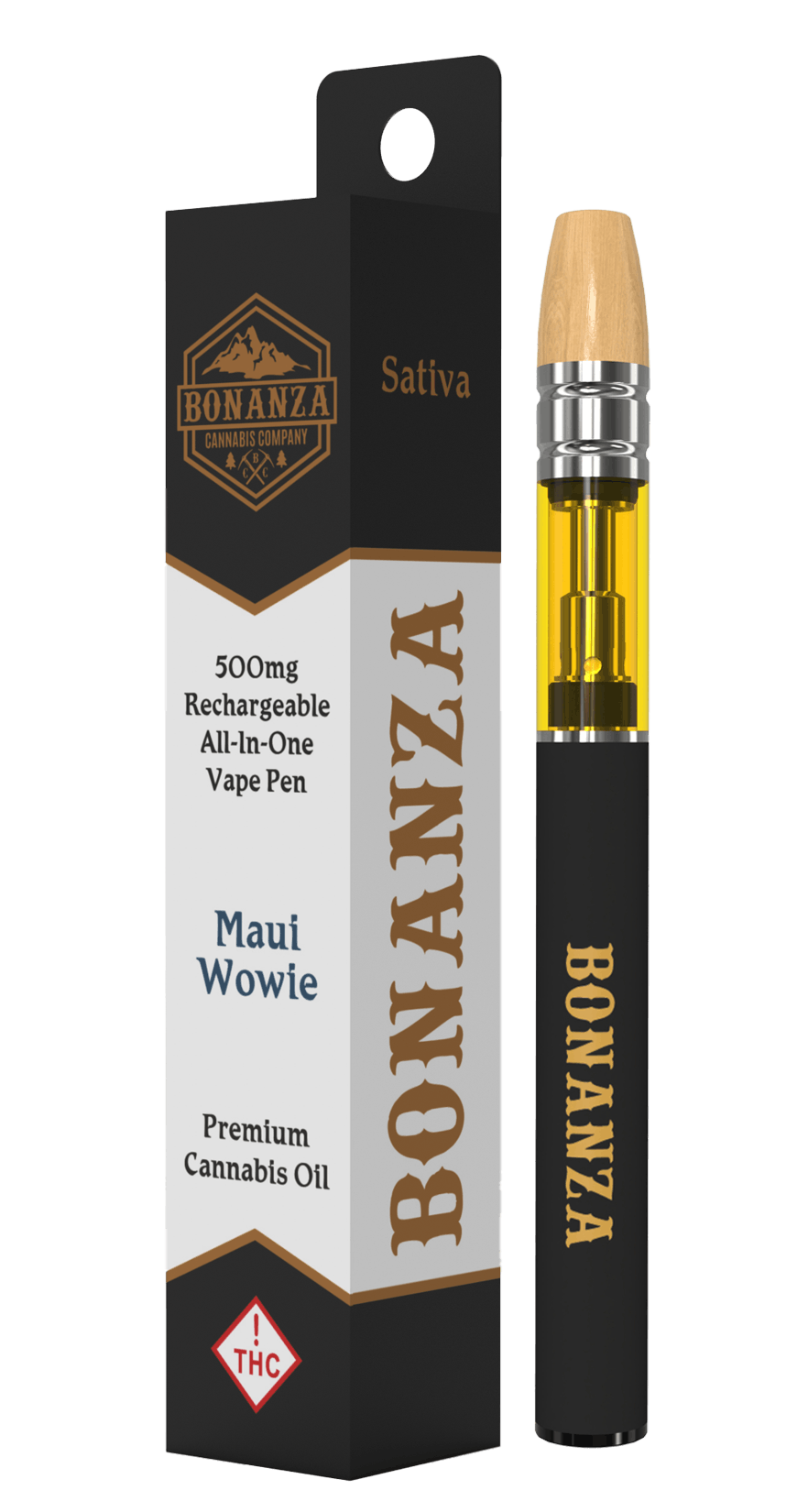 Bonanza Cannabis Company - 500 MG AIO Cartridge Maui Wowie - 1
