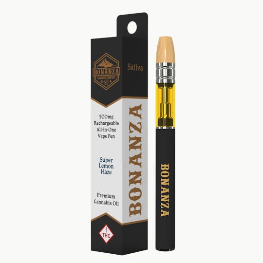 Bonanza Cannabis Company - 500 MG AIO Cartridge Super Lemon Haze - 1
