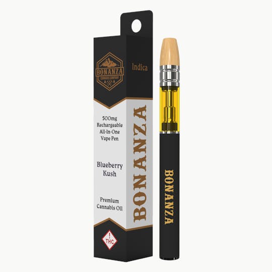 Bonanza Cannabis Company - 500 MG AIO Cartridge Blueberry Kush - 1