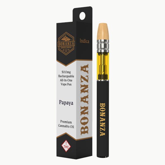 Bonanza Cannabis Company - 500 MG AIO Cartridge Papaya - 1