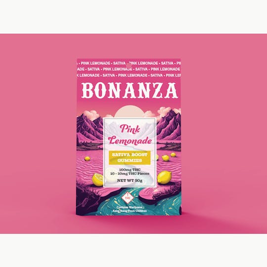 Bonanza Cannabis Company - Boosted Gummies Pink Lemonade Sativa - 1