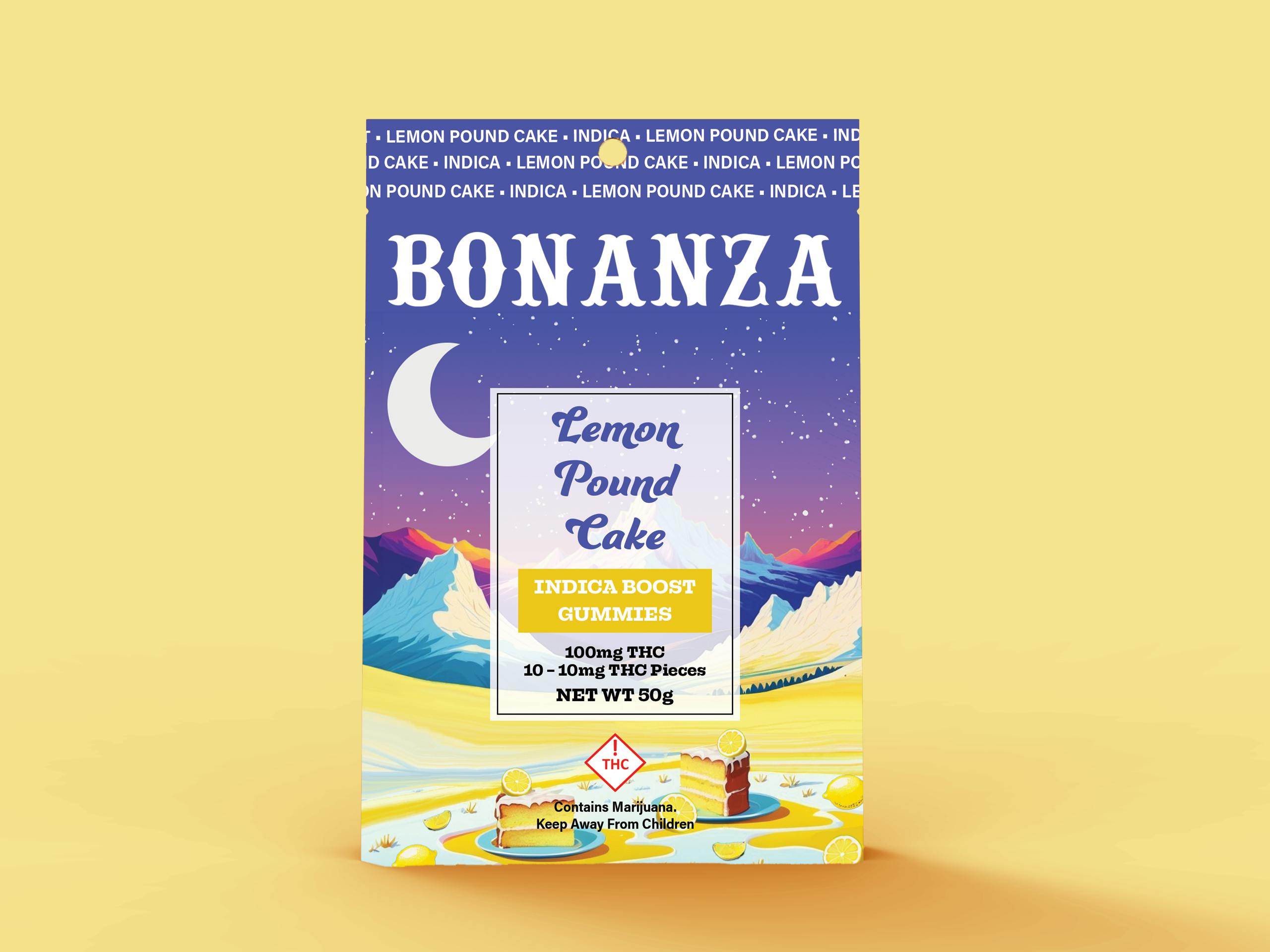 Bonanza Cannabis Company - Boosted Gummies Lemon Pound Cake Indica - 1