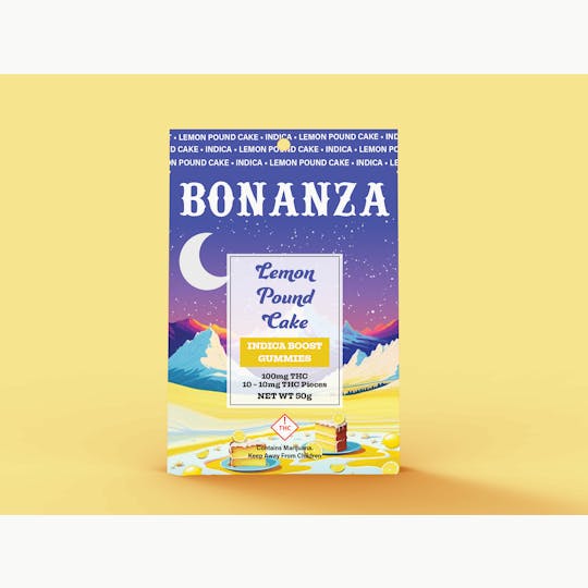 Bonanza Cannabis Company - Boosted Gummies Lemon Pound Cake Indica - 1