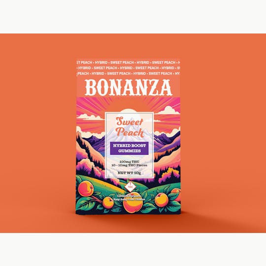 Bonanza Cannabis Company - Boosted Gummies Sweet Peach Hybrid - 1