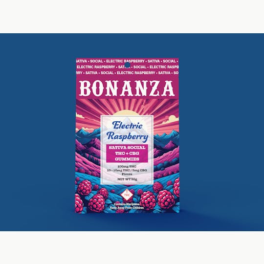 Bonanza Cannabis Company - Specialty Gummies Electric Rasberry-Social - 1