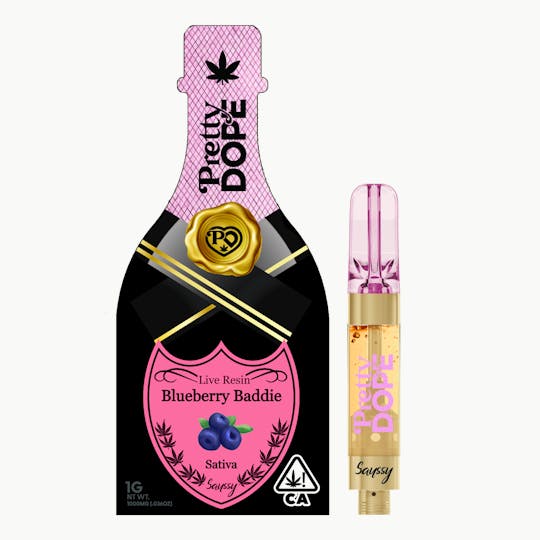 Pretty Dope - Blueberry Baddie Live Resin Vape - Sativa - 1g - 1