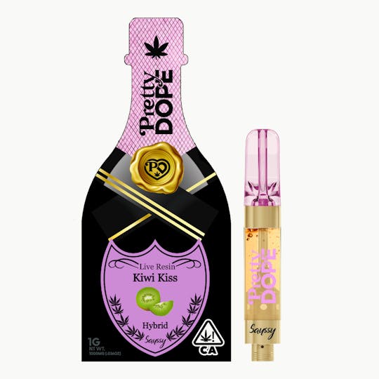 Pretty Dope - Kiwi Kiss Live Resin Vape - Hybrid - 1g - 1