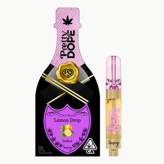 Pretty Dope - Lemon Drop Live Resin Vape - Indica - 1g - 1